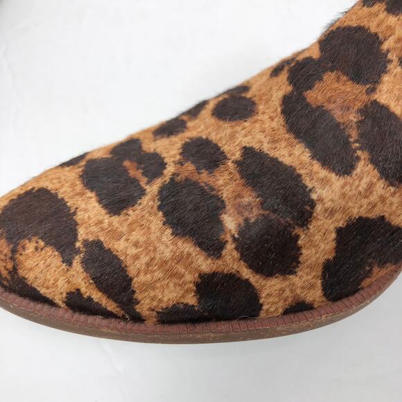 Madewell The Orson Loafers 7.5 Leopard Print Calf Hair Leather Slip On Shoes - Picture 11 of 12